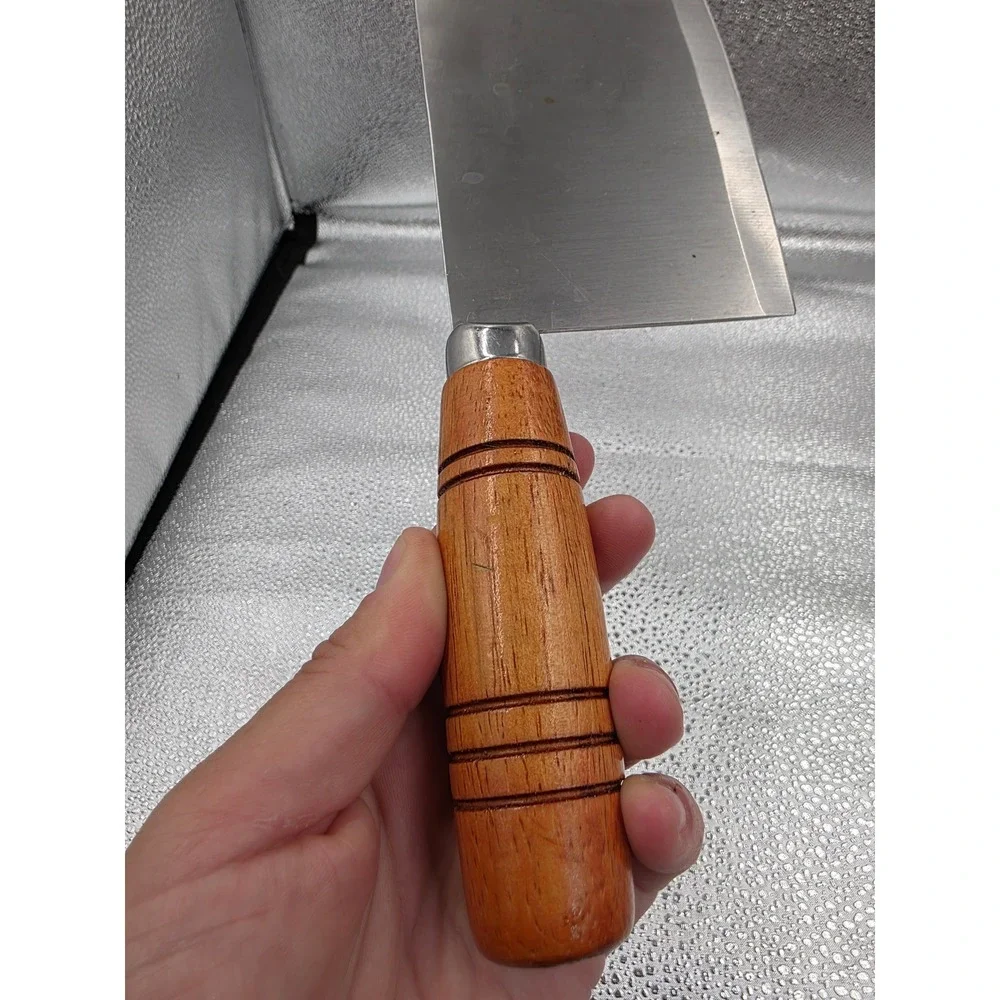 JR 20504 Stainless Steel Meat‎ Cleaver Butcher Knife Wooden Handle 12 Inch O2